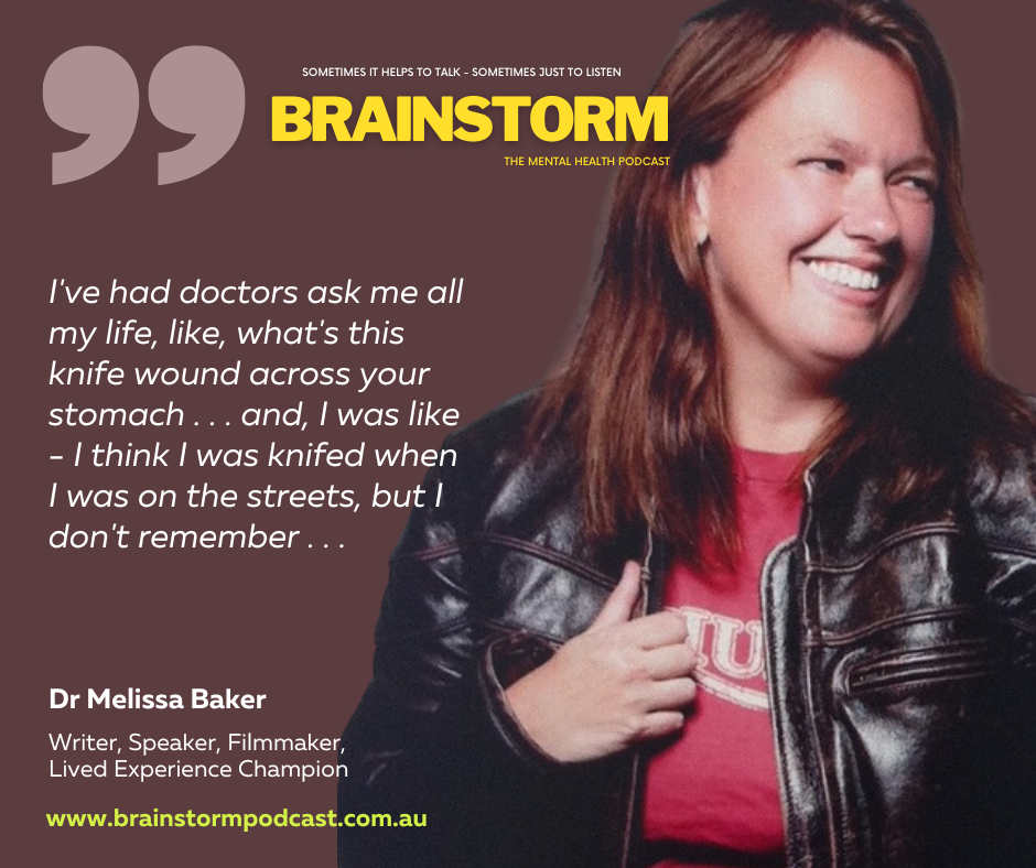 Dr Mel Baker on Brainstorm podcast